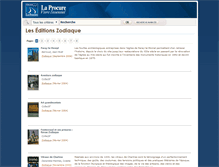 Tablet Screenshot of editions-zodiaque.com